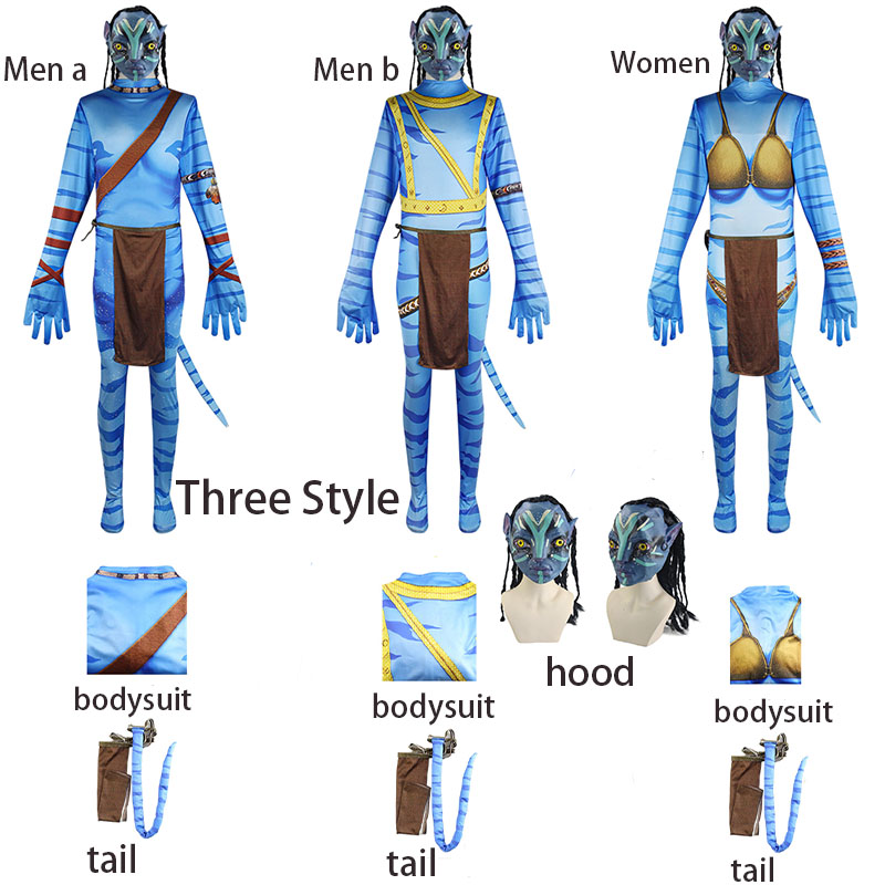 Anime Cosplay With Mask - Costume Cosplay WHH Movie Avatar, Tuta