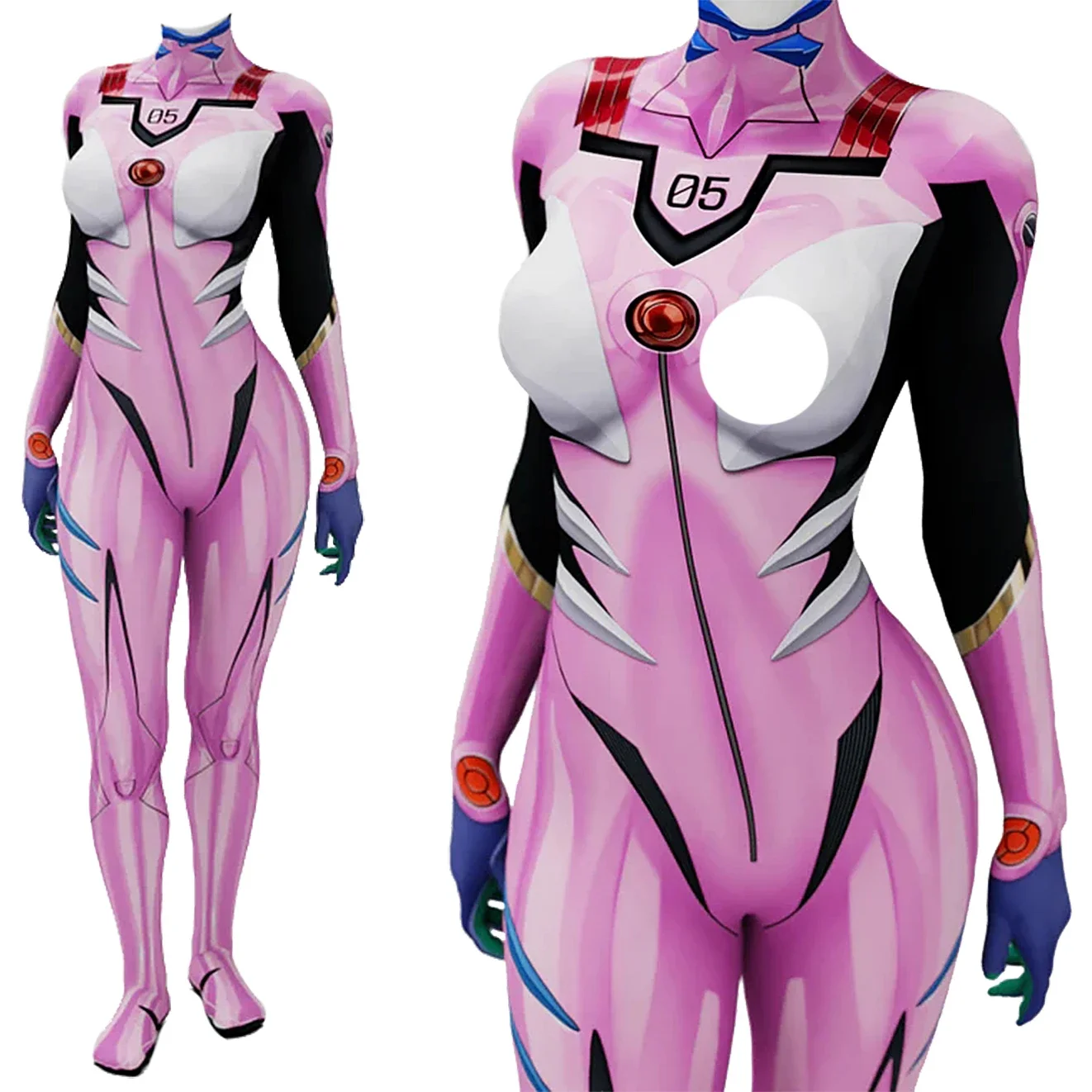 Anime Cosplay Girls - Anime EVA 05 Makinami Costume Cosplay