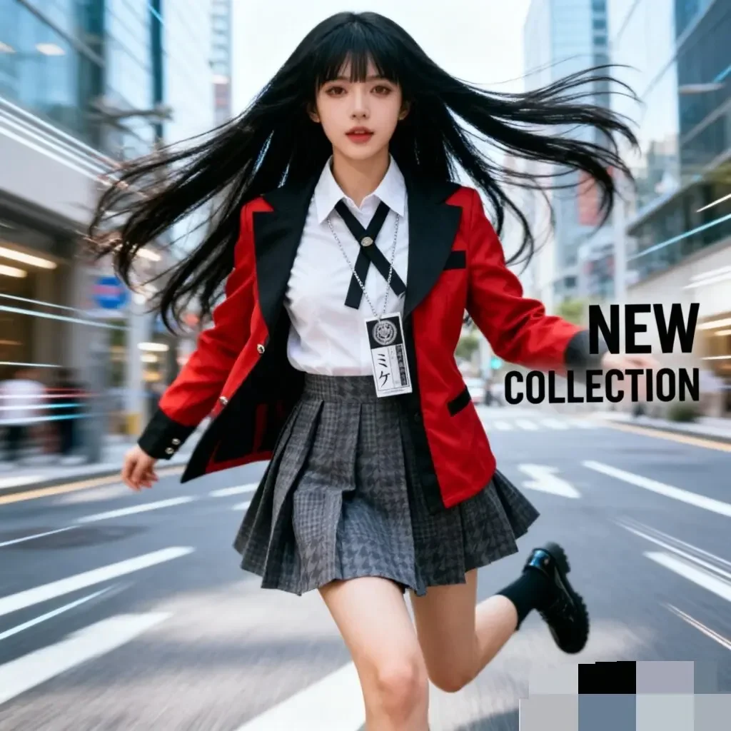 Anime Cosplay Kakegurui - Costume Cosplay Anime Kakegurui Jabami Yumeko,